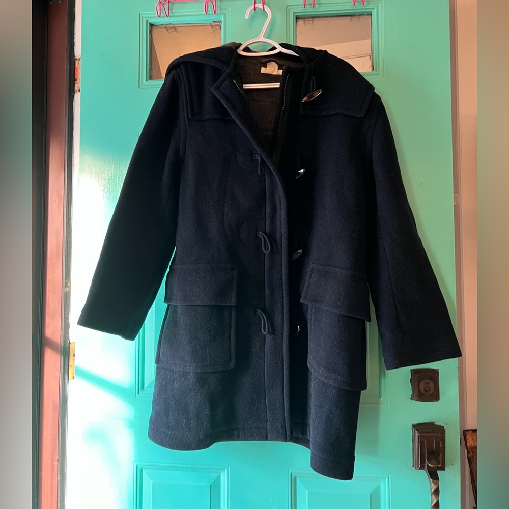 COPY - Mens J. Crew Wool Toggle Coat. Size Medium.